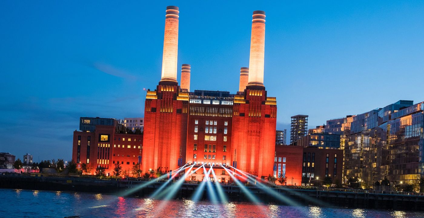 re-opened Battersea power station