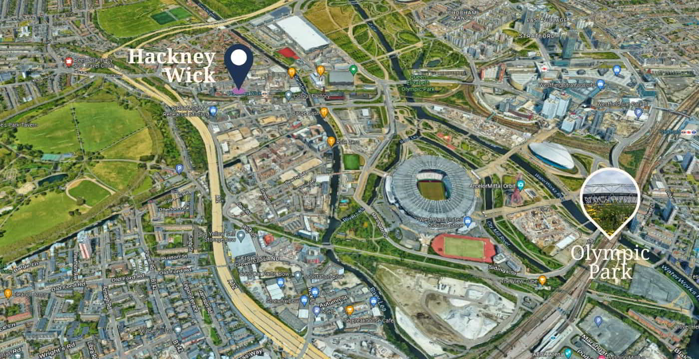 vicinity around Hackney Wick