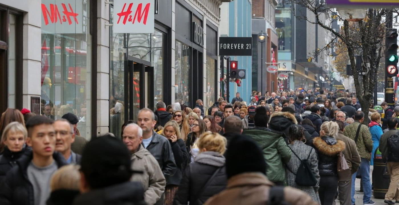busy Oxford street
