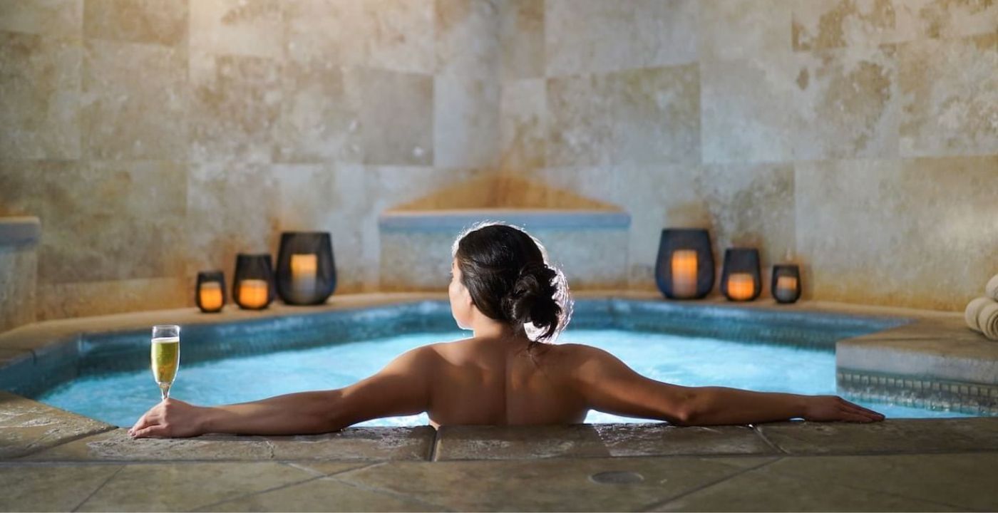 woman in a luxury spa