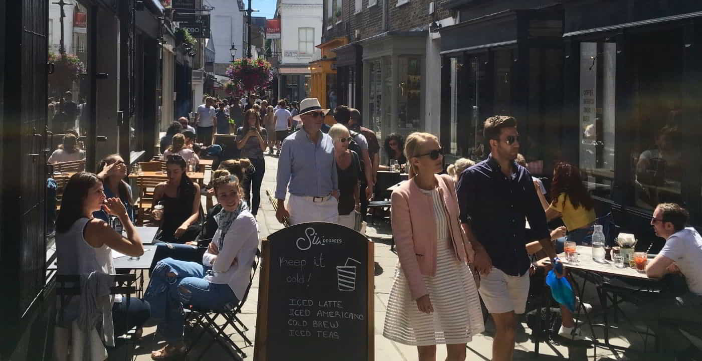 shopping at Islington