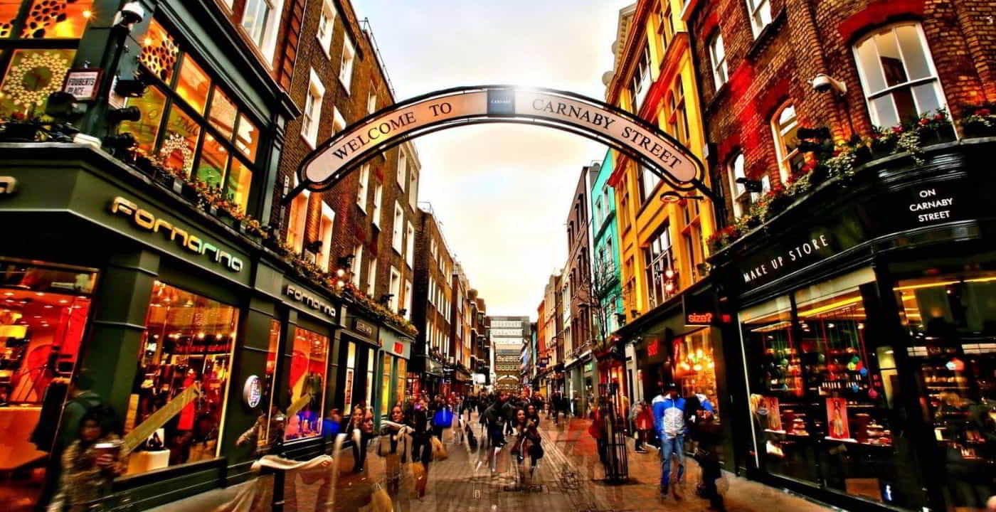 shopping at Carnaby Street