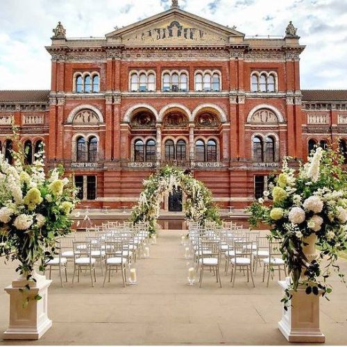 wedding reception at V&A museum