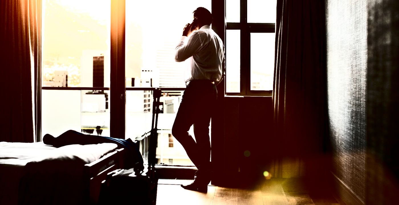 businessman in accommodation