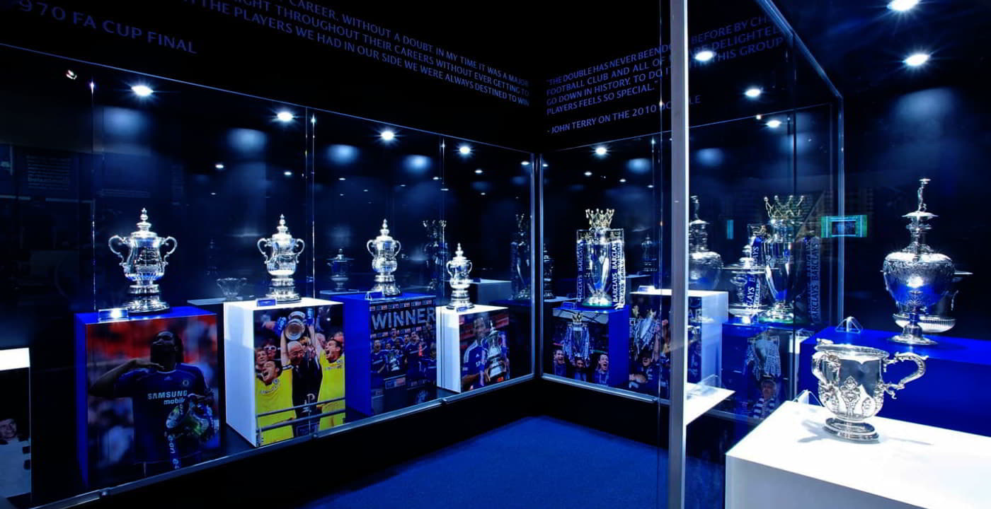display at the Chelsea private stadium museum